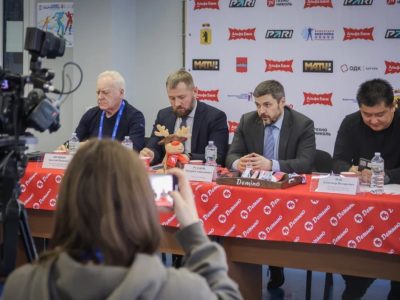 Пресс-конференция перед стартами «большого биатлона»